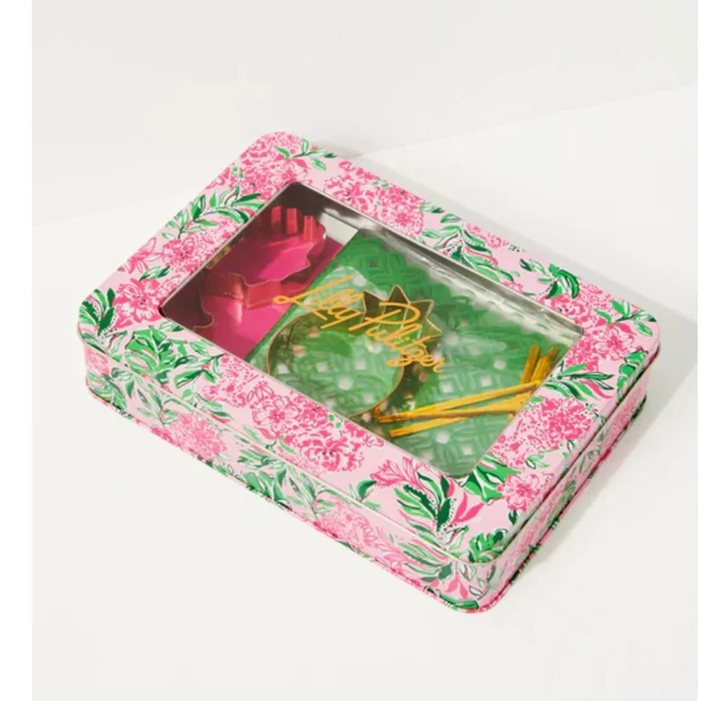 NWT Lilly Pulitzer Koala La La Cookie Exchange Kit Tin Cookie Cutters